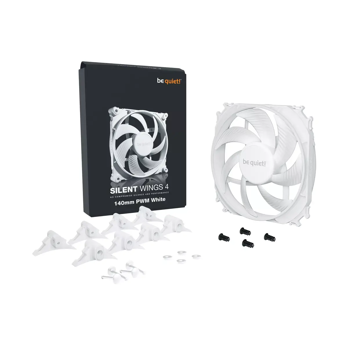 Ventilators be quiet! SILENT WINGS 4 140mm PWM White Photo 4