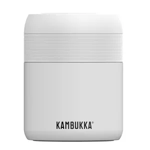 Термос Kambukka BORA 600 мл, вакуумно-изоляционный, нержавеющая сталь, матовый молочно-белый, 600 мл