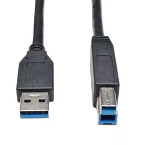 Tripp Lite U322-010-BK USB kabelis 3,05 m USB 3.2 Gen 1 (3.1 Gen 1) USB B USB A Melns