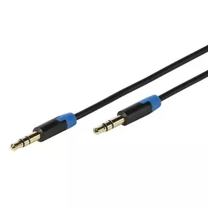 Vivanco 3.5mm/3.5mm, 0.6m audio cable Black