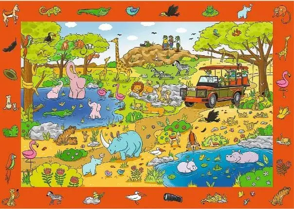 Puzzle 24 gab. TREFL Spy Guy Safari Photo 3