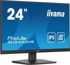 iiyama ProLite XU2493HS-B6 23.8" Full HD IPS LED Datora monitors 1920 x 1080 pikseļi 100 Hz Melns Iebūvēti skaļruņi VESA