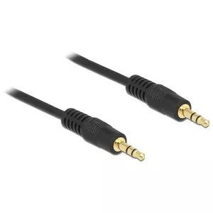 DeLOCK 1m 3.5mm M/M audio kabelis Melns