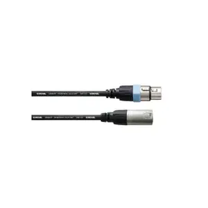 Cordial CCM 0.5 FM audio cable 0.5 m XLR 3-pin Black
