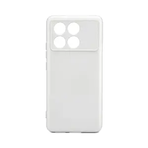 Phone case iLike for Xiaomi Poco X6 Pro — nano silicone, Silver