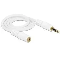 Audio Cable 3.5mm M-F DeLOCK 83763 0.5m White