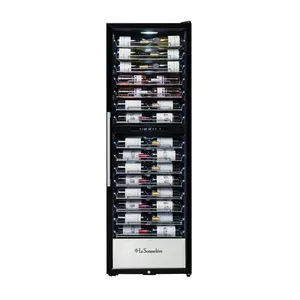 Wine cooler La Sommelière PRO160DZN compressor freestanding, 152 bottles, 2 temperature zones, black