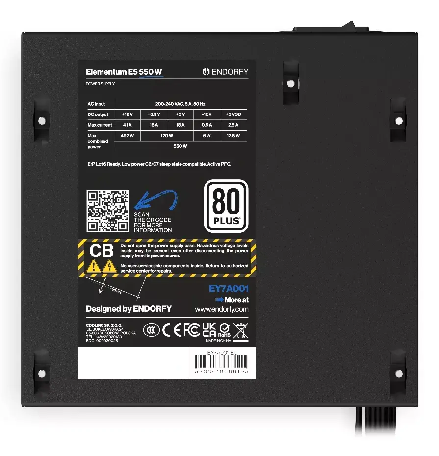 Блок питания ENDORFY Elementum E5 350W Photo 6