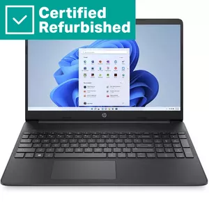 ATJAUNOTS SUDRAUDENS HP klēpjdators 15s-fq0006na - Intel N5030, 4GB, 128GB SSD, 15 FHD 220-nit, UK parastā tastatūra, 41Wh, Win 11 Home S, 1 gads