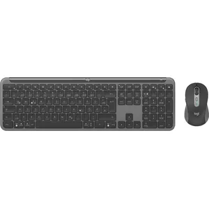 Logitech MK950 Signature for Business Keyboard Mouse Wireless Bluetooth QWERTZ German Graphite