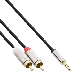 Audio Cable 3.5mm male / 2x RCA male 2m InLine 99242