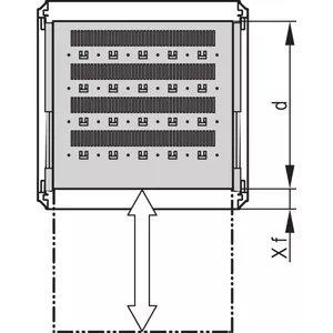 19" Shelf SCHROFF TELE.2U 600D RAL7035 — 2U telecommunication equipment shelf, 600 mm depth, RAL7035