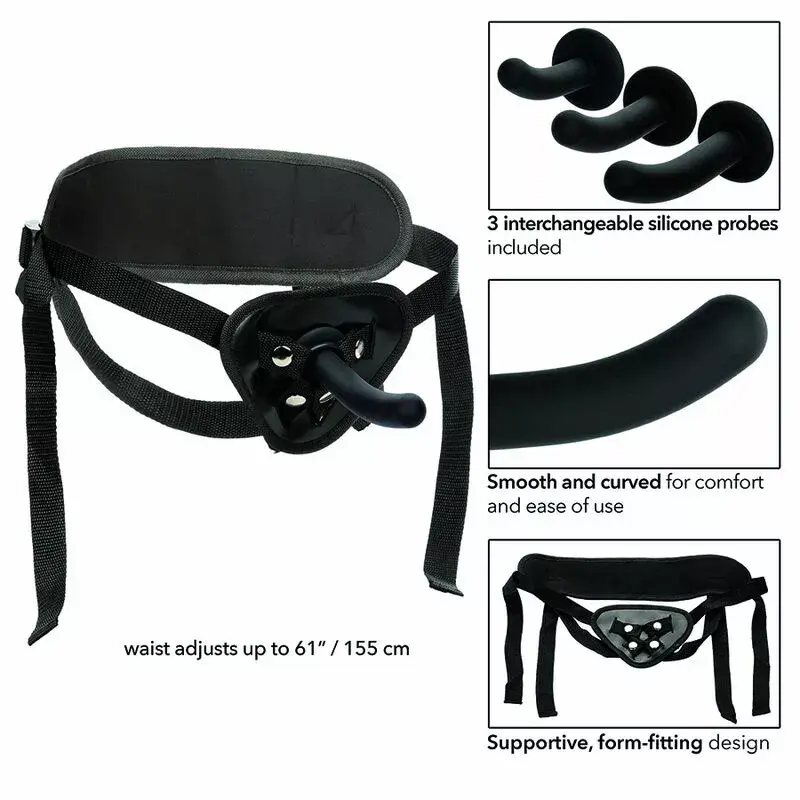 Страпон California Exotics Boundless Curve Pegging Kit Photo 12