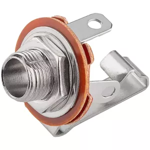 Goobay 6.35 mm jack socket open design 2 pin mono metal