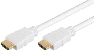 Goobay HDMI kabelis 2m A tips Standarta Vīriešu Vīriešu 18 Gbit/s Balts