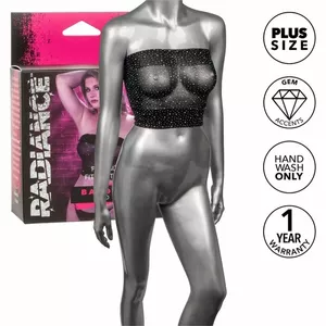Bandeau top RADIANCE Plus Size D-238364 — bezsiksnu apakšveļa, plus izmērs