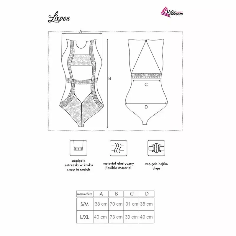 Боди LIVCO CORSETTI FASHION L/XL LIXPEN LC 90612 Photo 4