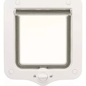 Cat flap Trixie TX-44201 2-way 20×22 cm white — pet door for cats