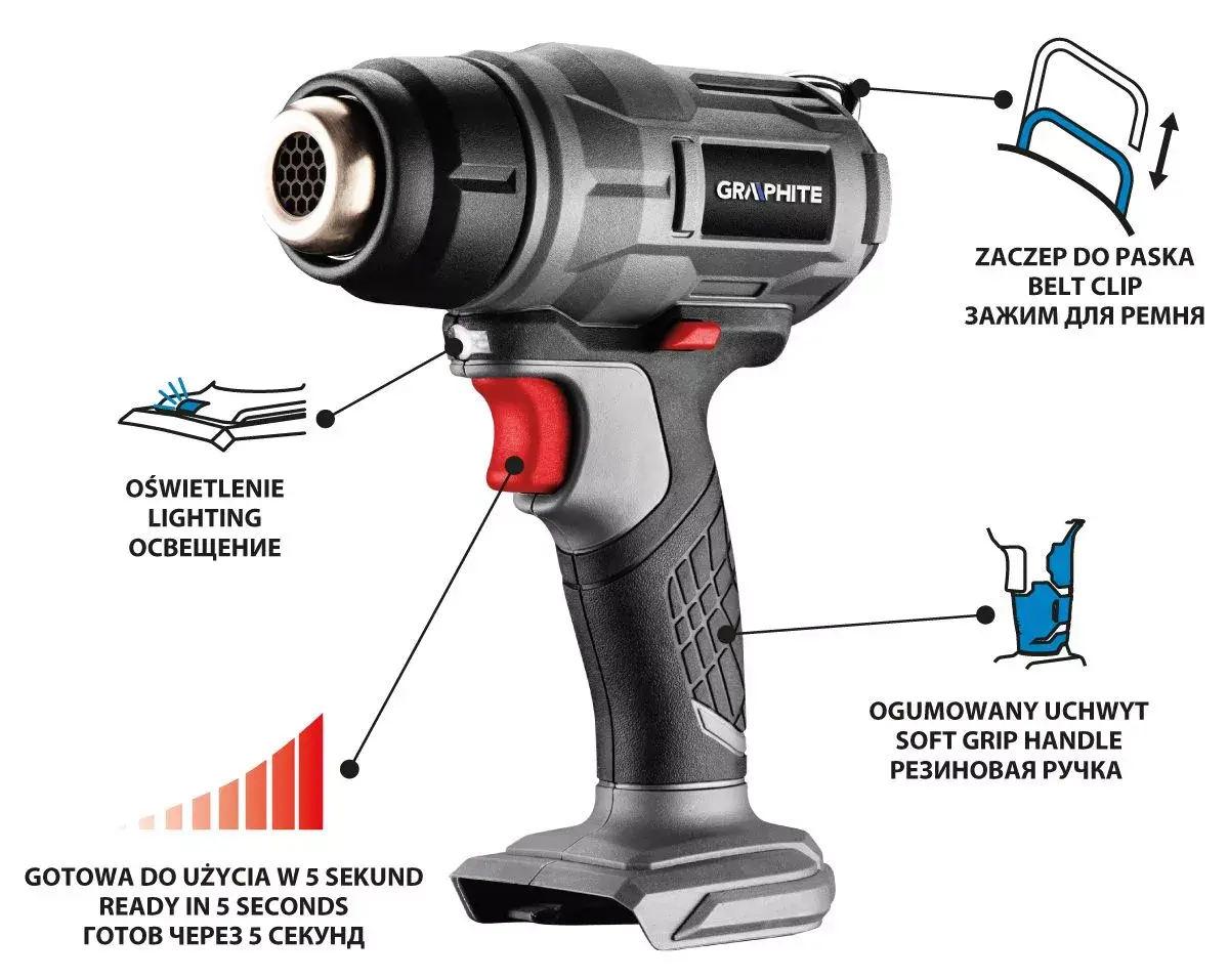 Heat Gun Graphite 58G082, 58G082 Photo 2