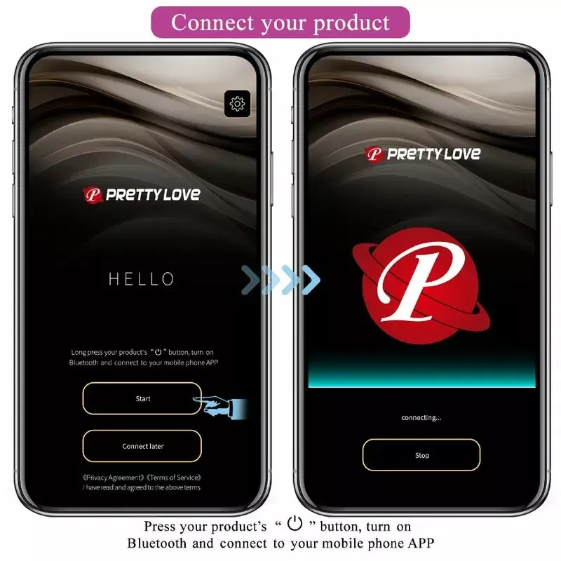 Вибратор pretty love Billy — силикон, с приложением Photo 12