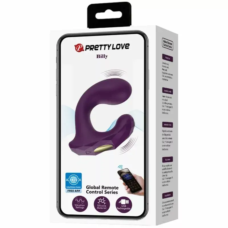 Вибратор pretty love Billy — силикон, с приложением Photo 17