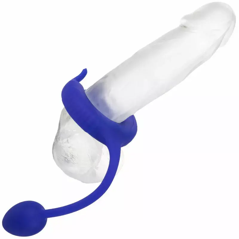 Насадка на пенис CalExotics Admiral Weighted Cock Ring Blue Photo 5