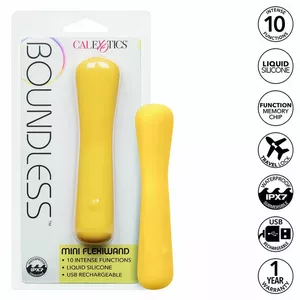Handheld rechargeable waterproof massager California Exotics Mini Flexiwand D-238409, compact size, USB charging