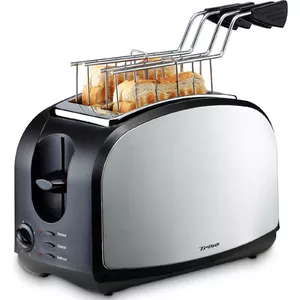 Trisa Electronics Crispy Snack 4 Slice 600 W Black Silver