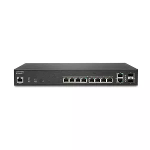 SonicWall SWS12-10FPOE Managed L2 Gigabit Ethernet (10/100/1000) Power over Ethernet (PoE) Black