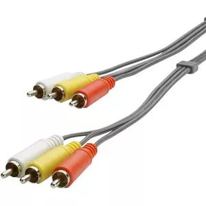 Audio kabelis SpeaKa Professional SP-1300792 3m 3 x RCA Melns
