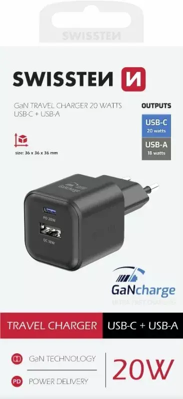 Lādētājs SWISSTEN 22071110 20W PD USB‑C Photo 3