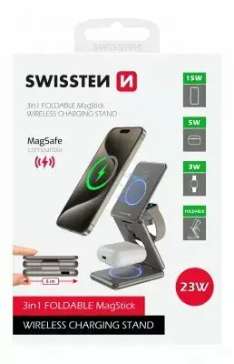 Беспроводное зарядное SWISSTEN AL1 (совместимо с MagSafe) Photo 7