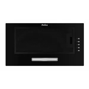 Built-in hood AMICA OMP6211B, recirculating, 250 m³/h, 3 speeds, 120 mm outlet, black