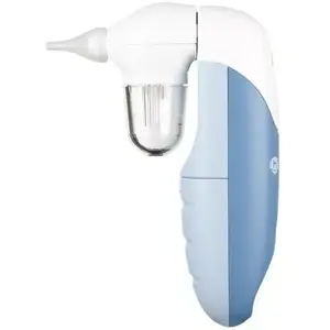 Electric nasal aspirator Haxe NS1 — battery-operated, compact infant suction, removable tips, 4 covers, AA×2, 148×93.5×39.9 mm, 190 g
