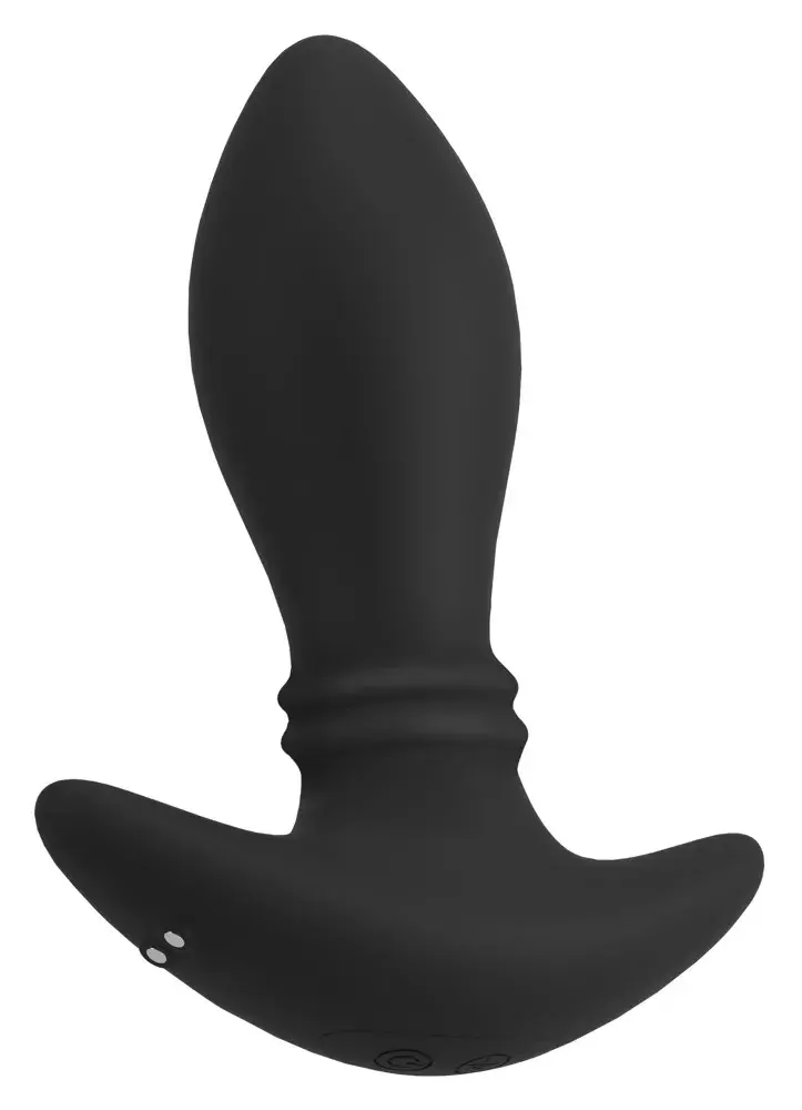 you2toys Silicone Black вибро pлаг с двумя моторами Photo 5