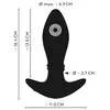 you2toys Silicone Black вибро pлаг с двумя моторами Photo 11