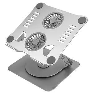 Tablet cooling pad HiSmart HS083298 with 2 fans — portable cooling stand for tablets
