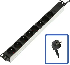 Lanview TUPS032 Bāzes strāvas sadales bloks 1U Horizontāls Melns 4000 W