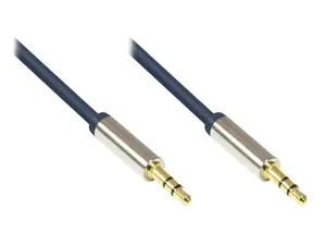 Good Connections Alcasa GC-M0041 audio kabelis 3.5mm vīrietis pret 3.5mm vīrietis varš zeltīti kontakti zils 2 m