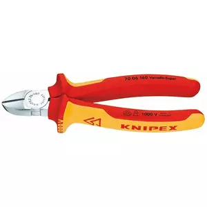 Бокорезы Knipex 70 06 160 1000 V — диагональные кусачки, с изоляцией ручек