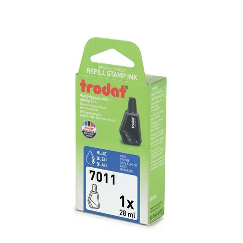 Kārtridžs Trodat Stempelfarbe 28ML 7011/SB Zils Photo 4