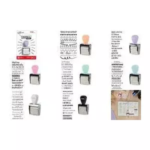 Self-inking stamp Trodat Stempel Creative Mini V5 Pastel Blue 1129 — compact personal stamp