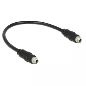 DeLOCK 0.25m, 2x3.5mm audio kabelis 0,25 m 3.5mm Melns