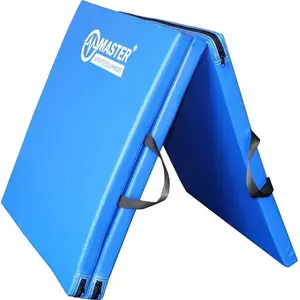 Гимнастический мат Master MAS4A493 3-секционный 180×60×3.5 см синий