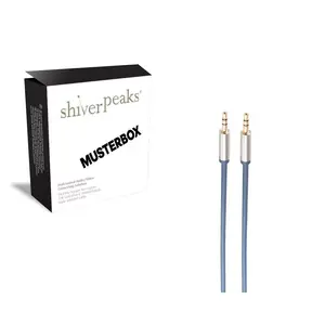 Аудиокабель ShiverPeaks 30812-SPP-SLIM 1.5м 3.5мм Синий