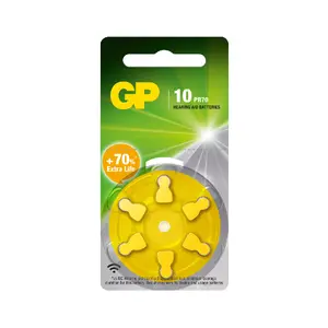 Vienreizējā baterija GP Batteries 103248 10 PR70 Cinka-gaisa
