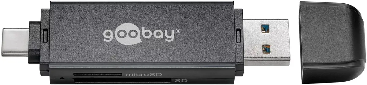 Kārtu lasītājs Goobay 58261 USB Melns Photo 2