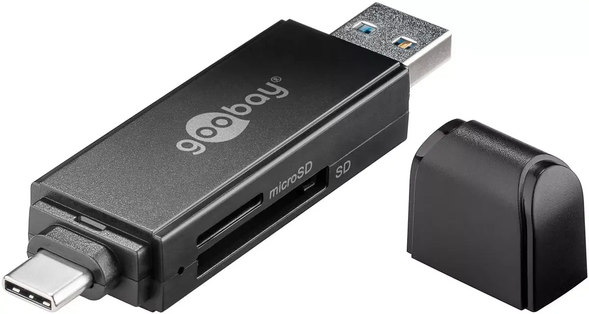 Kārtu lasītājs Goobay 58261 USB Melns Photo 3