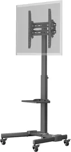 Multimedia stand Goobay 59507 Black Steel Height 1540 mm