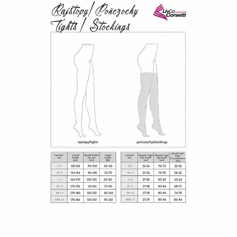 Чулки LIVCO CORSETTI LAMEAN LC XG044 Photo 2